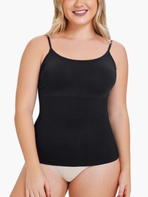 Everyday Scoop Neck Shaper Cami Top with Spaghetti Strap All Day Wear