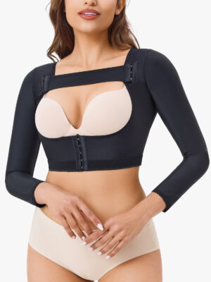 Full Arm Sleeve Compression Garment After Lipo Anti-Slip Shapewear Top