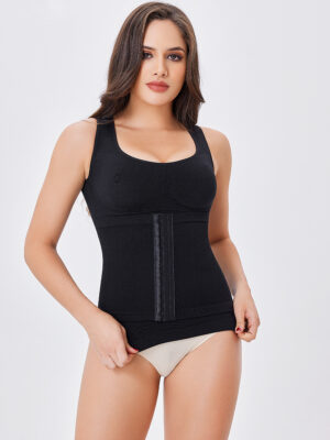 Waist Trainer Corset Camisole With Built In Bra Tummy Control Tank Top