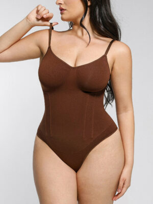 Waist Boning Corset Bodysuit