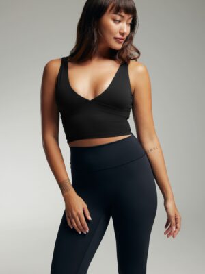 [AA x Hanli] Making Waves Longline Bra in Pitch