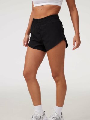 sharesto Pace Yourself Shorts in Black Sesame