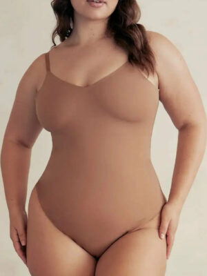 V Neck Hourglass Shapewear Bodysuit