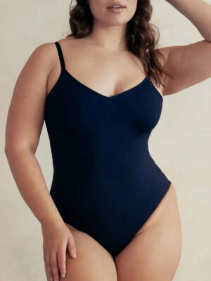 V Neck Hourglass Shapewear Bodysuit