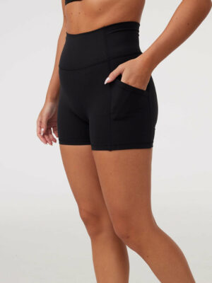 sharesto [BACKORDER] Pocket Shorts (Mini 4") in Black Sesame