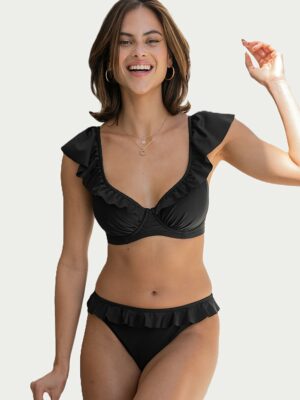 Bermuda Hi-Cut Frill Bikini Bottom