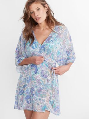 Mystique Sheer Woven Tunic Cover-Up