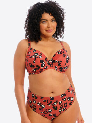 Elomi Kotiya Plunge Bikini Top Terracotta