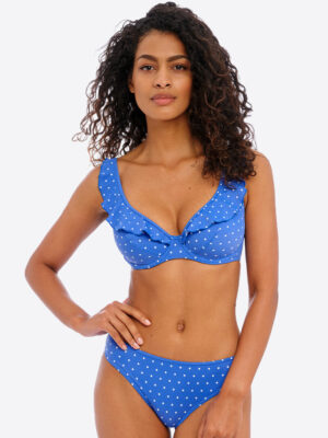 Freya Jewel Cove High Apex Bikini Top Azure Blue