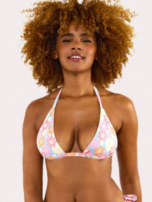 Floral Triangle Bikini Top Fuller Bust Exclusive